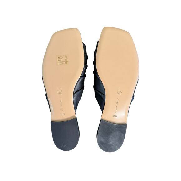 Gianvito Rossi NIB Selene Flat Sandal in Black Size 39.5 - Picture 10 of 13